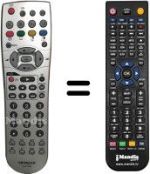 Replacement remote control Hitachi HVS54840