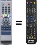 Replacement remote control HVS53504