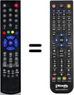 Replacement remote control HVS53541
