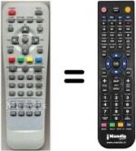 Replacement remote control Hyundai HVS54041