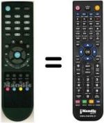 Replacement remote control HVS53395