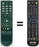 Replacement remote control HVS53436