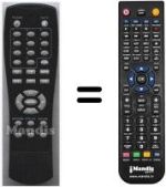 Replacement remote control HVS54949