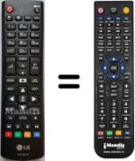 Replacement remote control LG HVS57434