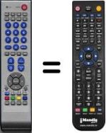 Replacement remote control NordMende HVS54928