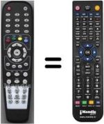 Replacement remote control HVS54927