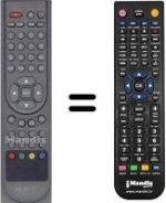 Replacement remote control HVS54956