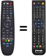 Replacement remote control HVS53460