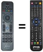 Replacement remote control HVS57475