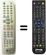 Replacement remote control LG SEC14629