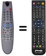 Replacement remote control Audiosonic SEC3266
