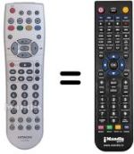 Replacement remote control Hitachi WHV3469