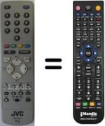 Replacement remote control JVC WHV3408