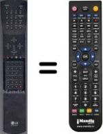 Replacement remote control LG WHV3981