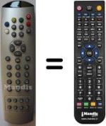 Replacement remote control WHV5987
