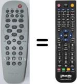 Replacement remote control Philips SEC3434