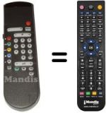 Replacement remote control Philips WHV7113