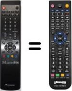Replacement remote control Pioneer WHV15635