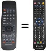 Replacement remote control Pioneer SEC15802