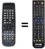 Replacement remote control Pioneer SEC0601