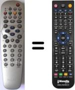 Replacement remote control Philips SEC3418
