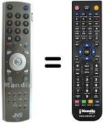 Replacement remote control JVC SEC15278