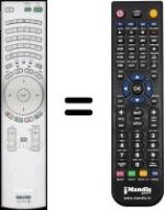 Replacement remote control Sony SEC3116