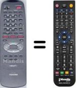 Replacement remote control Toshiba WHV15218