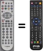 Replacement remote control Yamaha WHV3422