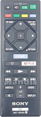 Original remote control SONY RMT-VB100I (149290121) Original remote control SONY RMT-VB100I (149290121)