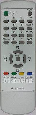 Remote control for LG 6910V0230CH Remote control for LG 6910V0230CH