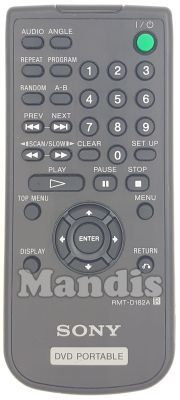 Original remote control SONY RMT-D 182 A (988509964) Original remote control SONY RMT-D 182 A (988509964)
