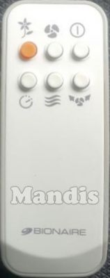 Original remote control BIONAIRE BAFE1507