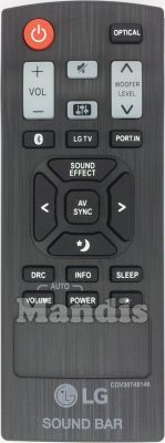 Original remote control LG COV30748146 Original remote control LG COV30748146
