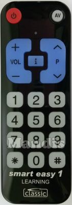 Universal remote control CLASSIC Smart Easy 1 Learning (IRC84007)