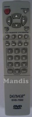 Original remote control DENVER DVD7502