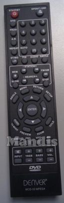 Original remote control DENVER MCD52