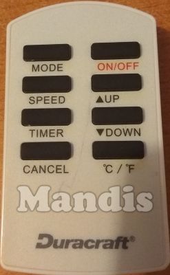 Original remote control DURACRAFT AMD-8500E