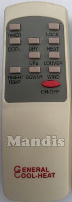 Original remote control GENERAL Cool-Heat