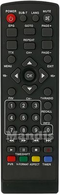 Original remote control SRABC HD-999 (ver. 1)