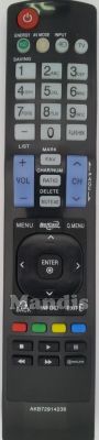 Remote control for LG MI-AKB72914238 Remote control for LG MI-AKB72914238