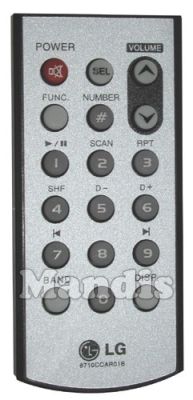 Original remote control LG 6710CCAR01B Original remote control LG 6710CCAR01B
