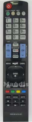 Remote control for LG MI-AKB72914210-221 Remote control for LG MI-AKB72914210-221