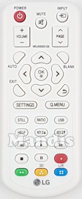 Original remote control LG MKJ50025126 Original remote control LG MKJ50025126