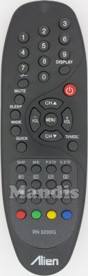 Remote control for PLATINIUM MV-RN3200G
