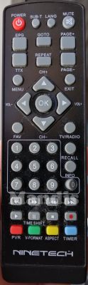 Original remote control NINETECH NT-TNT-TECHNHD200
