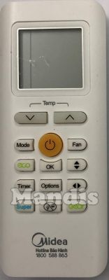 Original remote control MIDEA RG702HBGEF