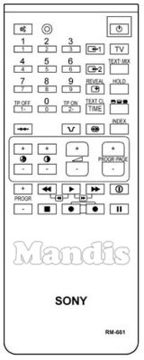 Original remote control SONY RM661 (A1470735A) Original remote control SONY RM661 (A1470735A)