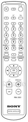Original remote control SONY RM-X 501 (141847711) Original remote control SONY RM-X 501 (141847711)