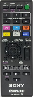 Original remote control SONY RM-AMU145 (149001811) Original remote control SONY RM-AMU145 (149001811)